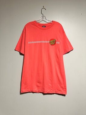 Santa Cruz Skateboards Coral Red Short Sleeve Graphic Tee